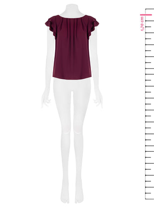 Bloesje - B098 - Bordeaux - CFC0125674003 - Kleding - Blouses