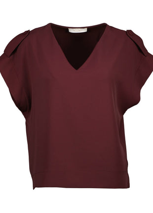 Bloesje - Brasilia B510 - Aubergine - Kleding - Tops en t-shirts
