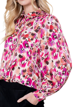 Blouse animal 53620 20 pink Kleding Blouses