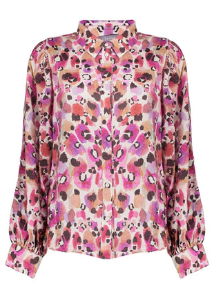 Blouse animal 53620 20 pink Kleding Blouses