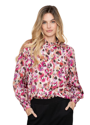 Blouse animal 53620 20 pink Kleding Blouses