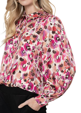 Blouse animal 53620 20 pink Kleding Blouses