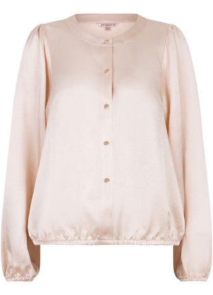 Blouse balloon sleeve Acetate F25.15514 (Candy) Kleding Blouses