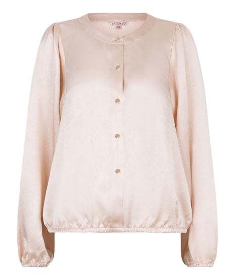 Blouse balloon sleeve Acetate F25.15514 (Candy) Kleding Blouses