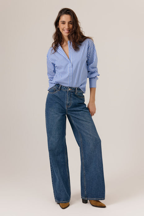 Blouse Clementina 78505 blue Kleding Blouses