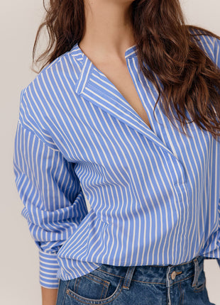 Blouse Clementina 78505 blue Kleding Blouses