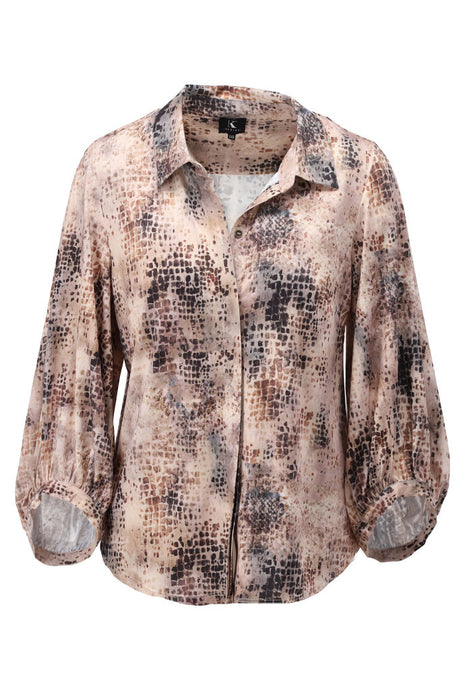 Blouse met speciale mouwen & design - B257 - P035 - Kleding - Blouses