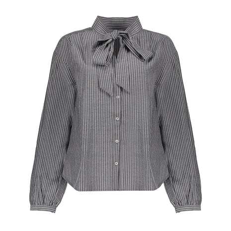 Blouse stripes with bow 53537 14 Kleding Blouses