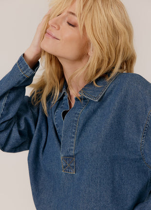 Blouse traute 78419 blue Kleding Blouses