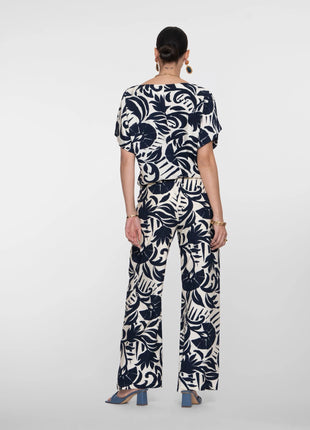 Pants naive flower - 61141-26 by Geisha
