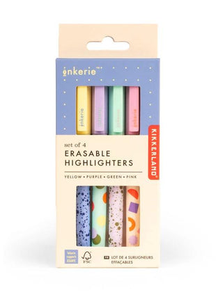 Erasable Highlighters by Kikkerland