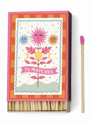 Lange Lucifers - ''Sun'' Hot Pink - 75 matches (9.6 CM) by Paddywax