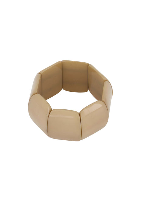 Brede kralen armband – humus - Nude / One Size - Modeaccessoires - Juwelen - Armbandjes
