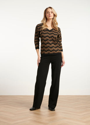 Broek 25635 zwart Kleding Broeken