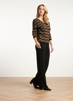 Broek 25635 zwart Kleding Broeken