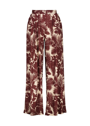 Aster B505-SET15 - Butter/Bordeaux - Kleding - Broeken