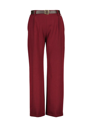 Broek met riem - Castellanza B505 - Bordeaux - Kleding - Broeken
