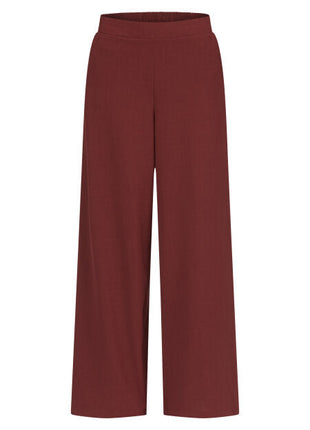 Broek - Nyla - Bordeaux - Kleding - Broeken