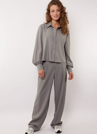 Broek Sandra - 25NQG13 - Pebble - Kleding - Broeken