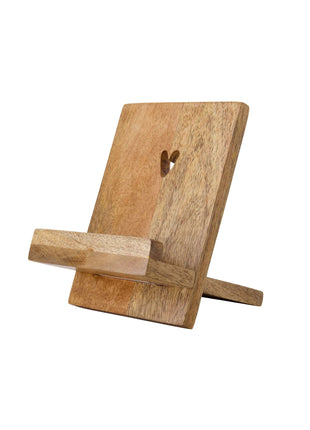 Boekenstandaard hout hartje - naturel by Zusss