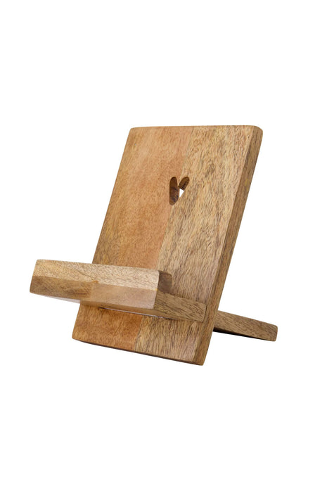 Boekenstandaard hout hartje - naturel by Zusss