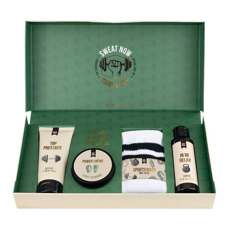 Cadeaupakket Sweat now Shine later Cadeau’s & Lifestyle Bad & Bed Verzorging