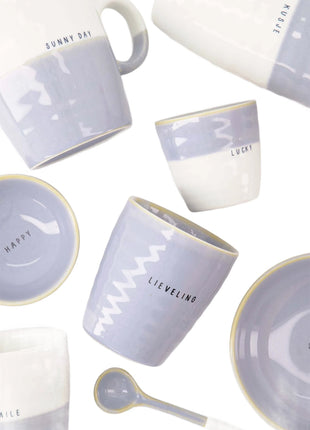 Koffiemok lieveling - lichtblauw by Zusss