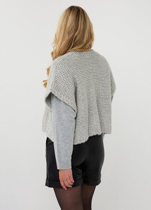 Cardigan gilet - F25.07500 - (Grijs) - Kleding - Truien en cardigans