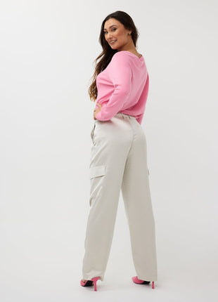 Cargo broek - satijn - SP25.10024 - Kleding - Broeken