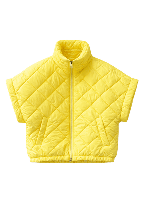 Jas - Sky Quilted Jacket - Geel by Charlotte Marie