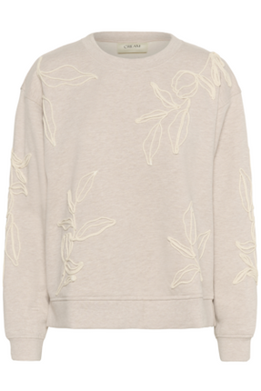 CRLovisa Embroidery Sweatshirt 10614262 100232 Kleding Truien en cardigans