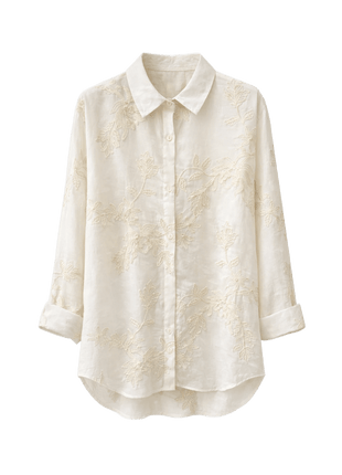 Bloesje met broderie (off white) by Terra Di Siena