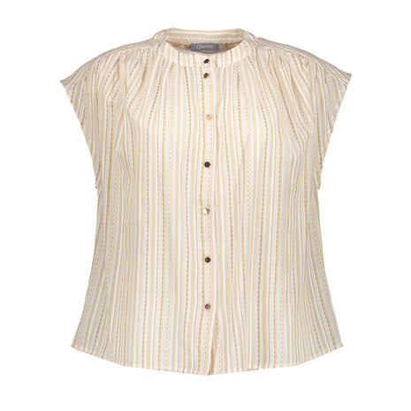 Blouse striped gold buttons - 63353-81