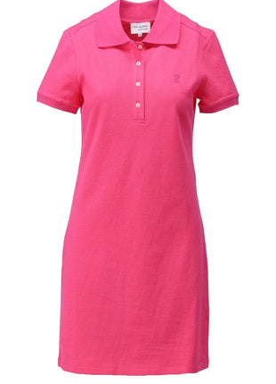 Polo jurk met korte mouwen - Carmine rose - C751L by You’re my lobster