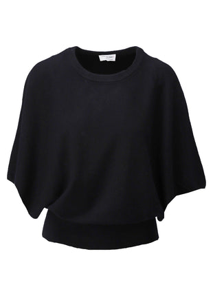 Pullover cape stijl - D827L - Black