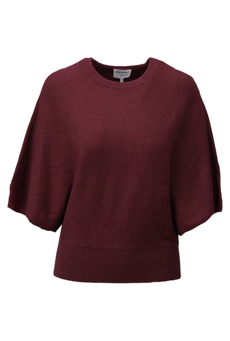 Pullover cape stijl - D827L - Maroon