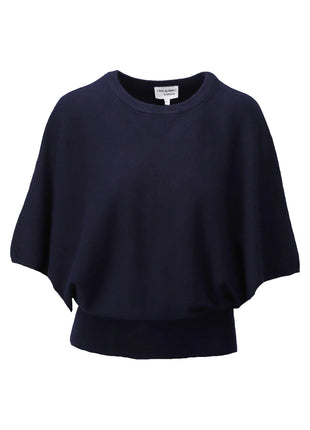 Pullover cape stijl - D827L - Navy