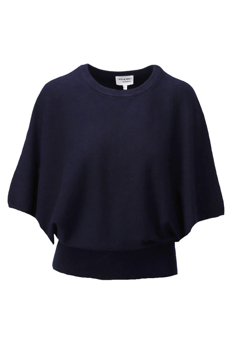 Pullover cape stijl - D827L - Navy