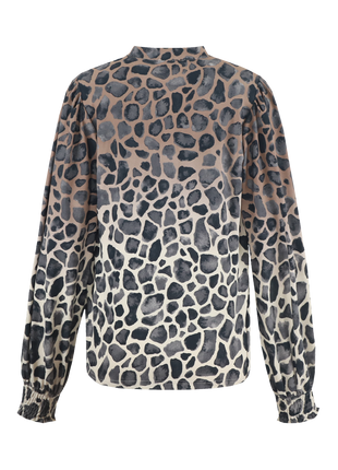 Darina top - 25WZG45 - Wood Ash/Grey Brown - Kleding - Blouses