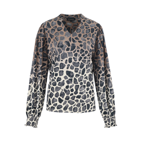 Darina top - 25WZG45 - Wood Ash/Grey Brown - Kleding - Blouses