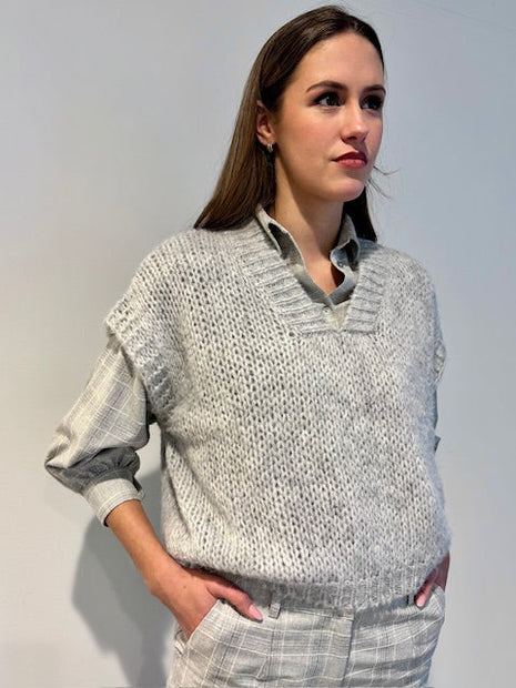 Debardeur - Sherpa - Nara grey - Kleding - Truien en cardigans