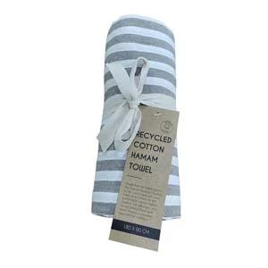 Hamamdoek Strepen Taupe 180x90 - JNS_25861 by Jens Living