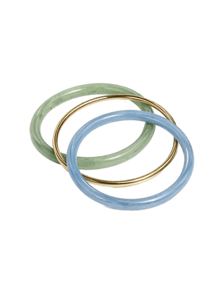 Armbandenset (3) - Blue & green by Charlotte Marie Jewelry