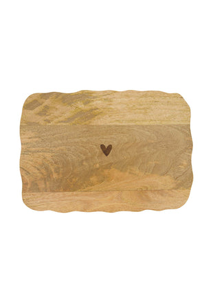 Dienblad hout hartje - Cadeau’s & Lifestyle - Keuken & eetkamer - Planken & dienbladen