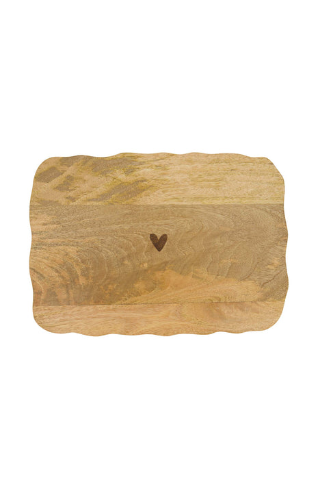Dienblad hout hartje - Cadeau’s & Lifestyle - Keuken & eetkamer - Planken & dienbladen