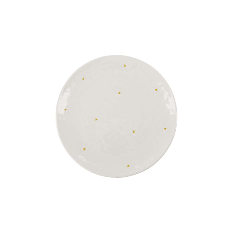 Dinerbord melamine hartjes wit/oker (0701-052) - Lifestyle - Koken & Tafelen - Servies