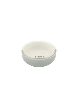 Dipschaaltje geniet wit/grijsblauw (0702-068) - Lifestyle - Koken & Tafelen - Servies