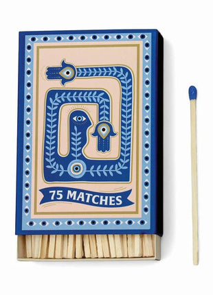 Lange Lucifers - "Eye" Blue - 75 matches (9.6 CM) by Paddywax