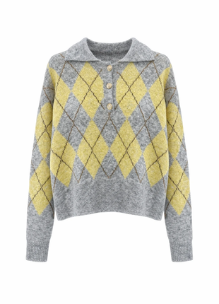 Pull - Antonella (geel/grijs) by Cherry Paris