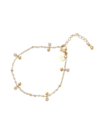 Double Dots Bracelet - goudkleurig - Modeaccessoires - Juwelen - Armbandjes
